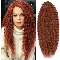 LuxusKollektion Kunsthaar-Extension Haarverlängerungen Crochet Water Wave Twist Butterfly Locs 350#