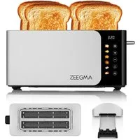 Zeegma Toaster TOSTEE CHEF SMART, 4 kurze Schlitze, für 4 Scheiben, 1500 W, LED-Display/Touch-Bedienfeld/1500 W/4 Toasts
