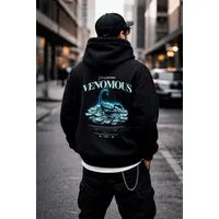 Banco Hoodie Herren Hoodie Kapuzenpullover Langarm - Streetwear mit Rückenprint Großer Rückenprint