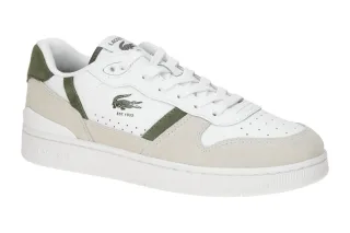 Lacoste Herrenschuhe T-CLIP SET Sneakers wei?/beige/dunkelgr?n 51SMA0168_2H4