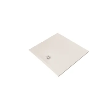 KLUDI-TERRA Duschwanne 100 x 100 H3 cm Abflussabdeckung inklusive Mattweiß 08DW1853