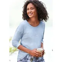 Vivance Dreams by Lascana Pyjamaoberteil mit Sommer-Statementdruck
