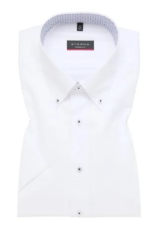 ETERNA - Hemd Oxford Kurzarm weiß - Gr. - 41