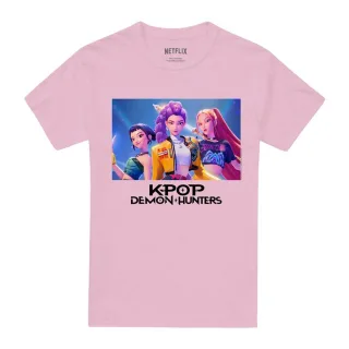 K-Pop Demon Hunters - T-Shirt für Herren/Damen Unisex (Hellrosa)