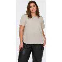 ONLY CARMAKOMA Shirtbluse CARVICA SS TOP WVN NOOS Materialmix, regular fit