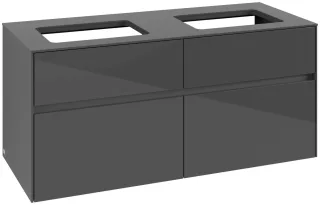 Villeroy & Boch Waschtischunterschrank Collaro C11500 1200x548x500mm Glossy Grey C11500FP