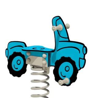 Federwippe Rockey Pick-up für Spielplatz - Witterungsbeständiges Spielgerät aus robustem HDPE für Kindergärten - Vandalismussicher - Wickey
