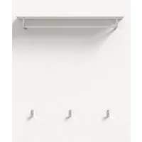 Home affaire Garderobenpaneel CAPRI, Breite 80 cm, 1 Ablageboden, 3 Haken, 1 Kleiderstnage, Wandgarderobe, Paneel, Garderobe, Flurpaneel, Wandpaneel