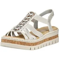 Rieker Rieker Sandalen Lederimitat Keilsandalette