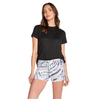 PJ Salvage - "Peachy Party" Lounge-Shorts für Damen (Blau Grau)