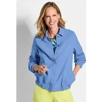 GOLDNER Outdoorjacke Sommerjacke mit Hemdkragen Freizeitjacke mit Knopfleiste, Gummibündchen, Taschen und Langarm
