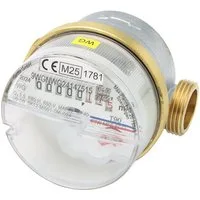 Wassergeräte Kaltwasserzähler Wohnungswasserzähler "ECO" TWO in ONE 1/2" 80mm Warm- & Kaltwasseruhr