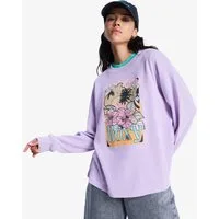 Roxy T-Shirt EASTSIDE MIDWEIGHT Kurzarm, mit Rundhalsausschnitt, aus Baumwolle und Polyester