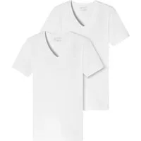Schiesser V-Shirt 95/5 (2er-Pack) mit tiefem V-Ausschnitt