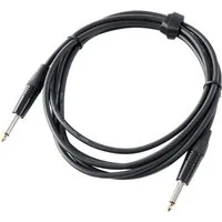 Pronomic Gitarrenkabel 3m - Ideal als Verbindungskabel zwischen Effektgeräten Instrumentenkabel, 6,3mm Klinke, 6,3mm Klinke (300 cm), Vergoldete Steckerspitzen, Spannzangen-Zugentlastung