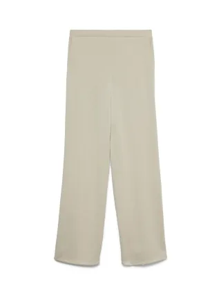VERO MODA - VMELLA HW WIDE PANT JRS Oatmeal - Gr. - S