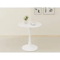 GLP Esstisch Runder Esstisch mit Sinterstein Tischplatte in Marmoroptik, 70 cm Ø (Gestell aus Metall, kratzfest und hitzebeständig), für kleine Räume und Apartments
