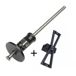 Dovetail Jig Wheel Marking Gauge Tool Set Woodworking Scriber Aluminum Alloy Linear Drawing Mortise Measuring Ruler Wood