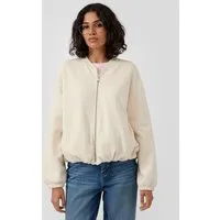 s.Oliver Sweatjacke Sweatshirt Jacke Sweat-Blouson mit Gummibündchen