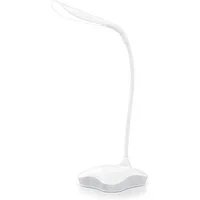 BEARWARE Schreibtischlampe LED Leselampe dimmbar, 3 Lichtmodi, Touch-Sensor, flexibler Lampenhals, mehrere Helligkeitsstufen, Nachtlichtfunktion, LED fest verbaut, kaltweiß, Bürolampe, USB oder Batteriebetrieb, 3 Helligkeitsstufen, Tischleuchte