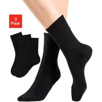 H.I.S Socken Diabetikersocken Damen Herren Socken (Packung, 3-Paar, Gr. 35-38 bis 43-46) mit Komfortbund auch für Diabetiker geeignet
