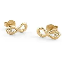 Guess Paar Ohrstecker JUBE06049JWYGT/U, Damen- Unendlichkeit Goldfarben