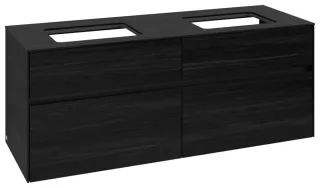 Villeroy & Boch Waschtischunterschrank Collaro C119B0 1400x548x500mm m. Bel. 4 Ausz. für 2 Waschtisc C119B0AB