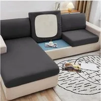 Rosnek Sofahusse 1/2/3 Sitzer Sofa Sitzbezüge Schonbezug, Elastic Stretch Sofasitzbezug, mit elastischer Unterseite