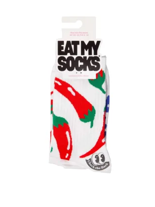 eat my socks - Socken - Chili rot/weiß - Gr. - OS