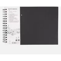 Spectrum Notizbuch 2 Stück Skizzenbuch Sketchbook Notizbuch A4 schwarz 50 Blatt