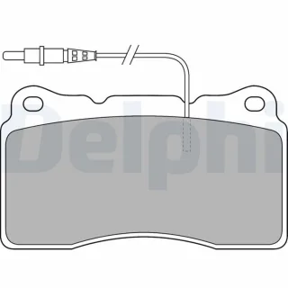 Delphi Bremsbel?ge vorne Citroen C8 Fiat Ulysse Peugeot 607 807