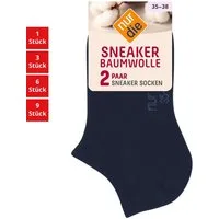 Nur Die Sneakersocken Baumwolle Damen (1er/3er/6er/9er Pack, 2-Paar) Sneaker-socken füsslinge füßlinge