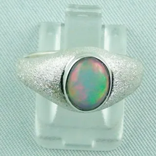 Massiver Opalring, Silberring 1,14 ct Welo Opal