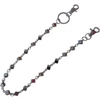 Ware aus aller Welt Hosenkette Einreihig mit Würfel-Design und Karabiner Geldbörsenkette Biker Kette, (1-tlg)