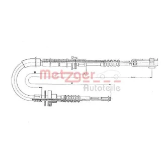 Metzger Kupplungsseil Mercedes Mb