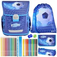 Spirit Schulranzen Set Cool 10-teilig 2026 Jungen blau Fussball Champion