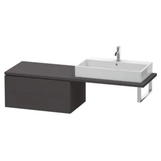Duravit L-Cube Unterschrank für Konsole Graphit Supermatt 820x547x400 mm - LC583908080 LC583908080