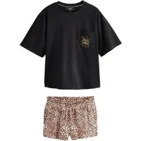 Rockett St George Pyjama Rockett St George kurzer Schlafanzug mit T-Shirt (2 tlg)