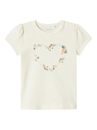 NAME IT - NBFHILLIE SS TOP BOX cloud dancer - Gr. - 74