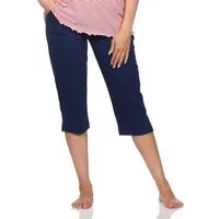 Normann Relaxanzug Damen Schlafanzug Pyjama Capri-Hose 3/4-lang - perfekt zu kombinieren