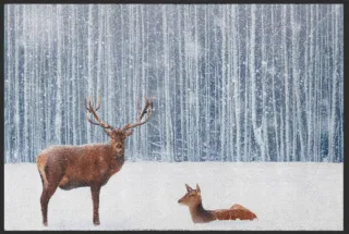 Fussmatte Reh und Kitz 4811 | Größe: 60 cm x 45 cm
