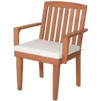 Sedex Gartensessel King Gartensessel mit Sitzpolster Massiv aus Eukalyptusholz, inklussive Sitzpolster