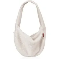 REISENTHEL® Umhängetasche MOONBAG, Sandgrau, Polyester, Teddystoff, 24 Liter, B 48 x H 33 x T 14 cm