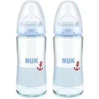 NUK Babyflasche NUK First Choice Babyflasche aus Glas Vorteil set 0+