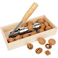 relaxdays Nussknacker Retro Nussknacker mit Holzgriff