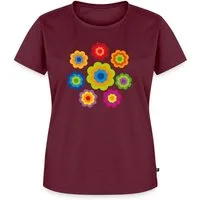 Spreadshirt T-Shirt 70er Jahre Hippie Flower Power Kostüm Blumen Fasching Frauen Premium T (1-tlg)