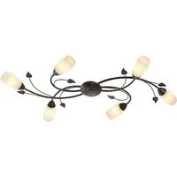 NOWA Deckenleuchte VENEZIA, ohne Leuchtmittel, Deckenlampe Wohnzimmer-Leuchte Schlafzimmer-Leuchte Flur Küche