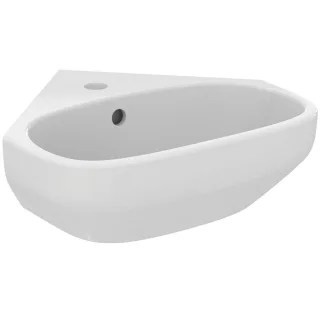 Ideal Standard Eckwaschtisch i.life A 1 Hahnloch mit Überlauf 450x410x150mm Weiss, T451601 T451601