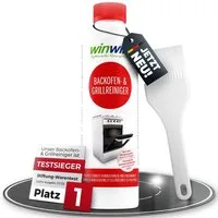 winwinCLEAN Backofenreiniger & Grillreiniger [Testsieger Stiftung Warentest] 0,5L Backofenreiniger (Set, [- 1x 500 ml Grill-/Backofenreiniger, 1x Pinsel Grillreiniger,Backofenreiniger,Herdreiniger,Testsieger,Fettreiniger)