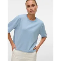Vero Moda Kurzarmpullover VMSILJE 2/4 O-NCK OVERSIZE PULL GA NOOS Viskosemischung, oversize